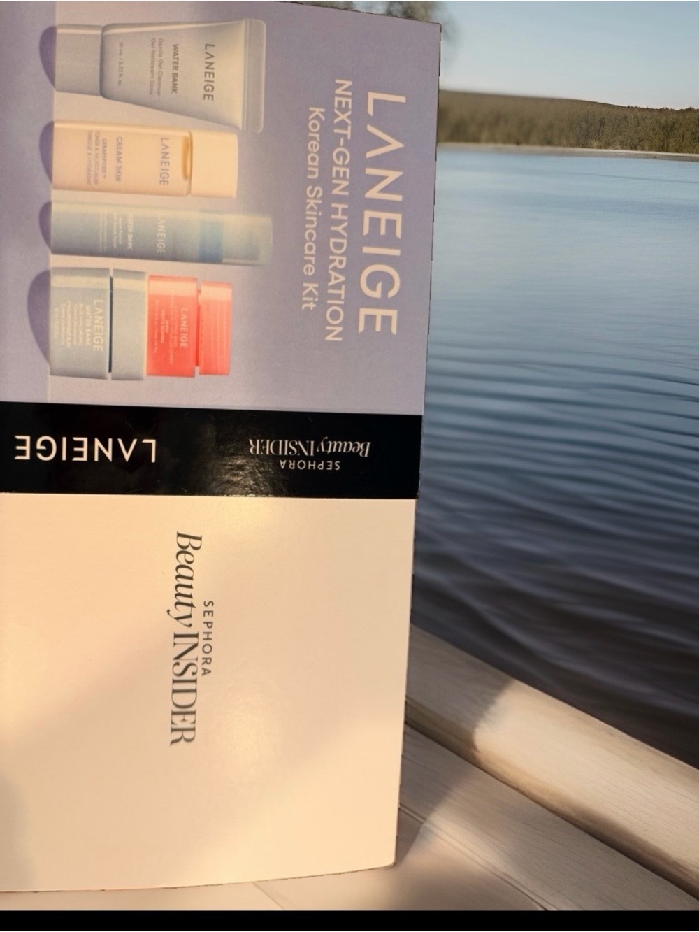 LANEIGE Hydration Skincare Set - Lavender, White & Black Accents